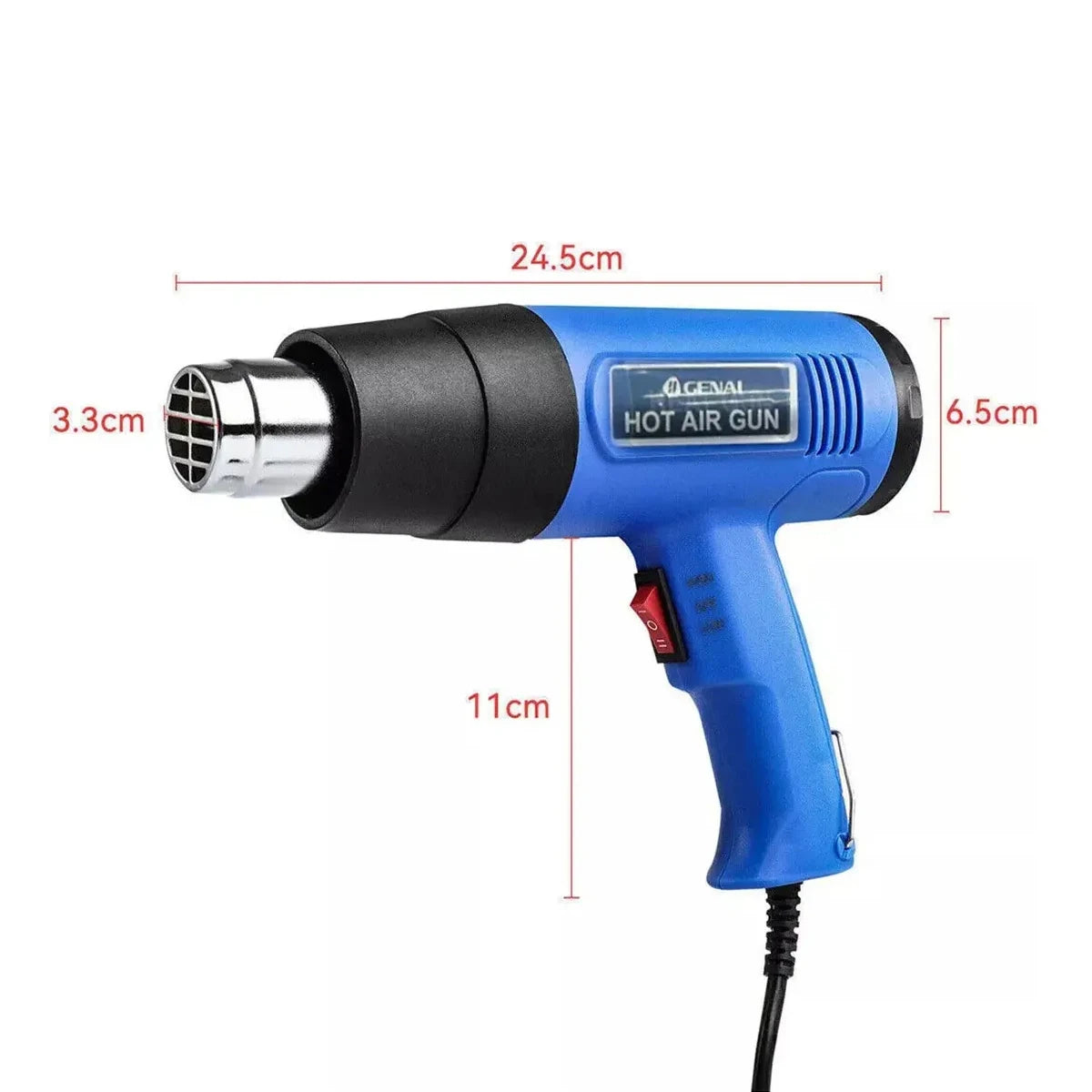 Pistola de Ar Quente com Dupla Temperatura 2000W