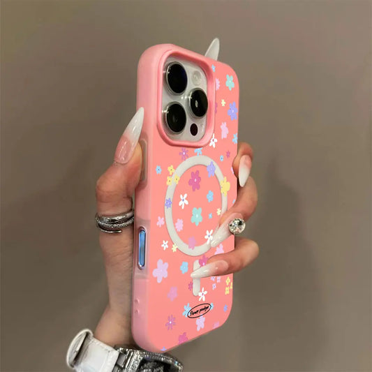 Candy Color 2-In-1 Garden Summer Dopamine Phone Case, Military Grade anti Drop, Supports Magsafe Phone Case, Suitable for Iphone 17 Air 16 Pro Max 15 14 plus 13 12 11 Samsung Galaxy S26 Ultra S25 Ultra S24 S23 S22 Phone Case. A200