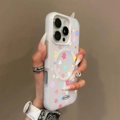 Candy Color 2-In-1 Garden Summer Dopamine Phone Case, Military Grade anti Drop, Supports Magsafe Phone Case, Suitable for Iphone 17 Air 16 Pro Max 15 14 plus 13 12 11 Samsung Galaxy S26 Ultra S25 Ultra S24 S23 S22 Phone Case. A200
