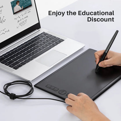 Mesa Digitalizadora HUION Inspiroy H610X | Caneta Sem Bateria | Função de Inclinação (Tilt) | Compatível com PC, Android, macOS e ChromeOS