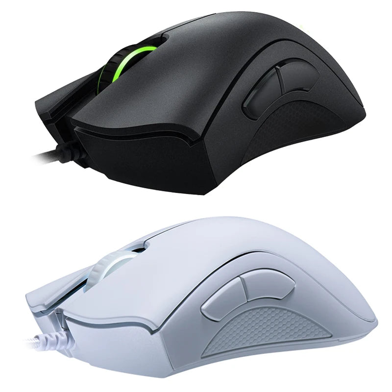 Mouse Gamer Razer DeathAdder Essential Original com Sensor Óptico de 6400 DPI | 5 Botões Programáveis | USB para PC e Notebook