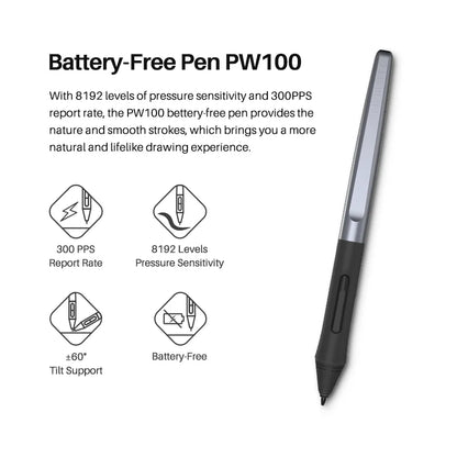 Mesa Digitalizadora HUION Inspiroy H610X | Caneta Sem Bateria | Função de Inclinação (Tilt) | Compatível com PC, Android, macOS e ChromeOS