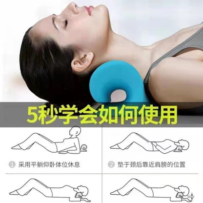 Travesseiro Massageador Cervical com Tração para Pescoço e Ombros | Alívio da Dor, Relaxamento e Melhor Qualidade do Sono