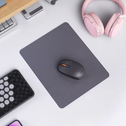 Mouse Pad Baseus Premium em Couro PU Impermeável 26x21 cm | Base Antiderrapante | Ideal para PC, Notebook e Gamer