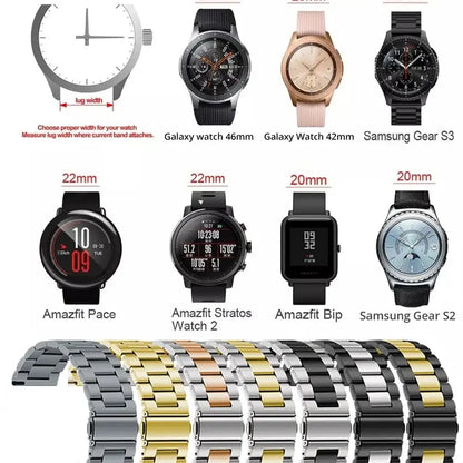 Pulseira Milanesa para Relógio Amazfit | Fecho Magnético Seguro | Estilo Premium