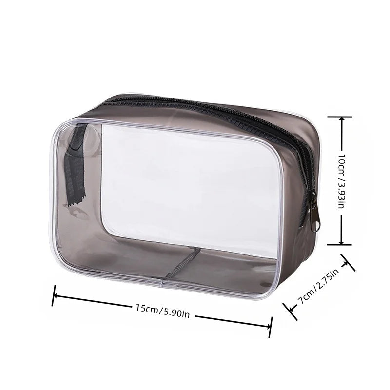 Necessaire Transparente Premium | Porta Maquiagem, Cosméticos e Produtos de Higiene