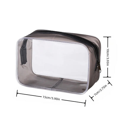 Necessaire Transparente Premium | Porta Maquiagem, Cosméticos e Produtos de Higiene