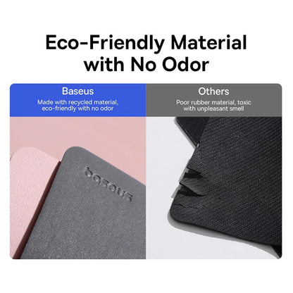 Mouse Pad Baseus Premium em Couro PU Impermeável 26x21 cm | Base Antiderrapante | Ideal para PC, Notebook e Gamer