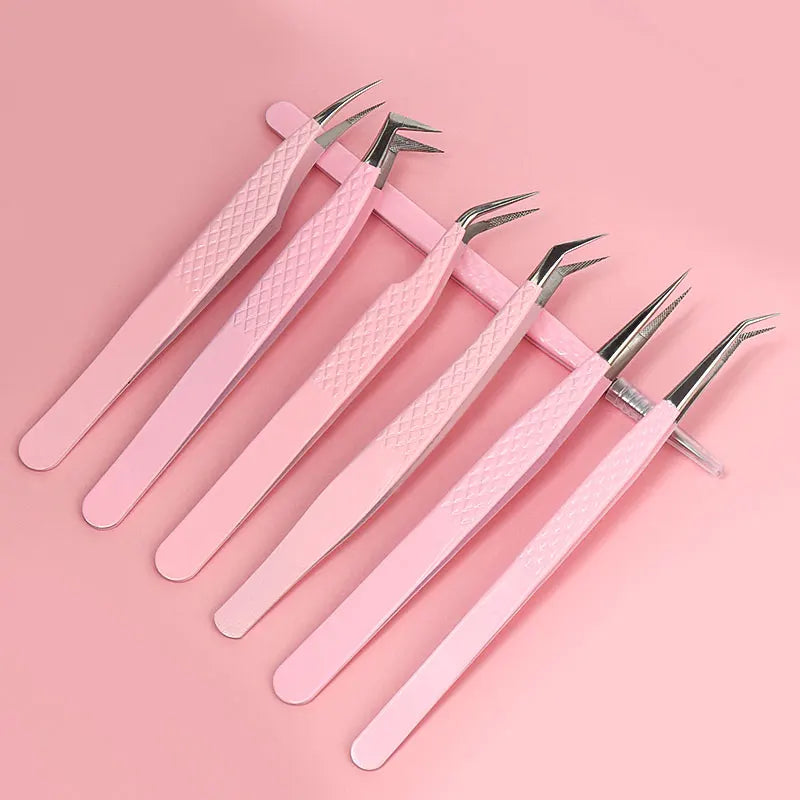 Pinça para Cílios Profissional | Aço Inoxidável | Precisão para Volume Russo e Fio a Fio
