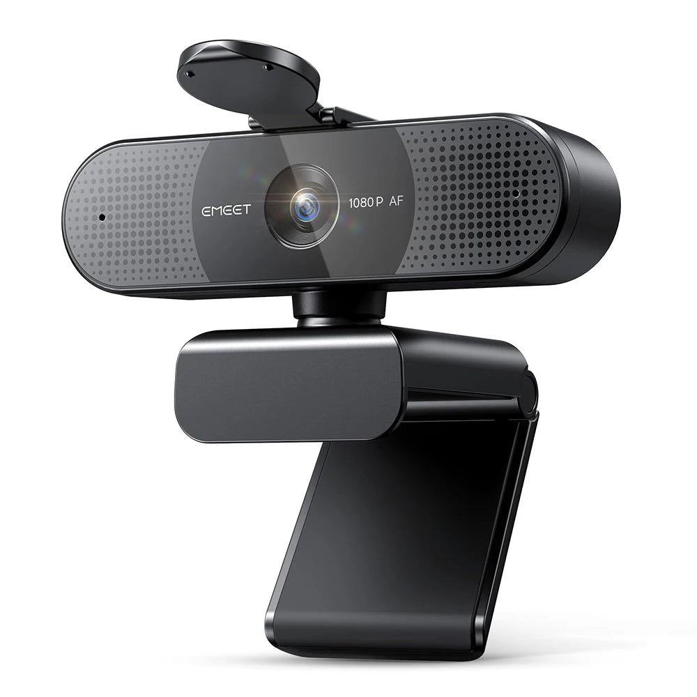 Webcam EMEET 4K/1080P com Foco Automático PDAF | Microfone Duplo com Redução de Ruído | Ideal para Home Office, Zoom, Teams e Streaming