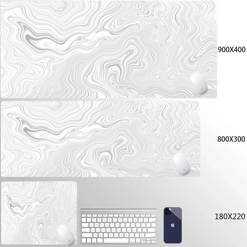 Mouse Pad Gamer XXL 90x40 cm com Estampa Líquida Strata | Base Antiderrapante | Superfície Macia para PC, Notebook e Setup Gamer