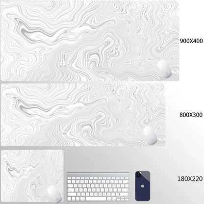 Mouse Pad Gamer XXL 90x40 cm com Estampa Líquida Strata | Base Antiderrapante | Superfície Macia para PC, Notebook e Setup Gamer