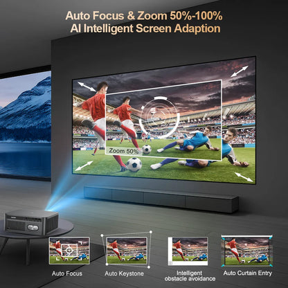 ThundeaL 3000Ansi 4K Full HD Projector TD98Pro 2G 32G Home Theater WiFi Android Portable Samrt TV Cinema TD98 Pro Beam Projector