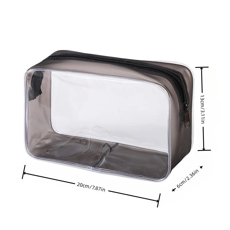 Necessaire Transparente Premium | Porta Maquiagem, Cosméticos e Produtos de Higiene