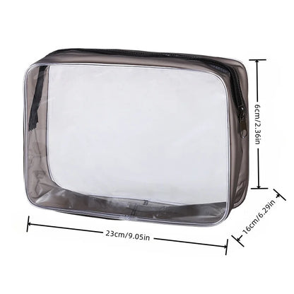 Necessaire Transparente Premium | Porta Maquiagem, Cosméticos e Produtos de Higiene