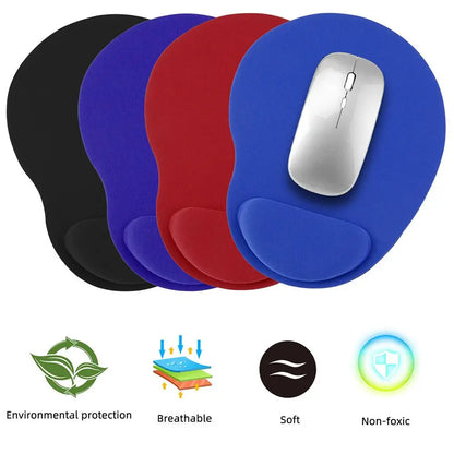 Mouse Pad Ergonômico com Descanso para Punho | Confortável | Antiderrapante