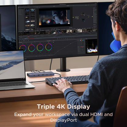Estação de Acoplamento HUB USB UGREEN 4K120Hz DP Tipo-C
