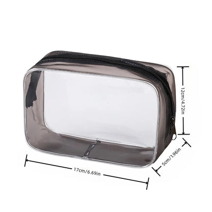 Necessaire Transparente Premium | Porta Maquiagem, Cosméticos e Produtos de Higiene