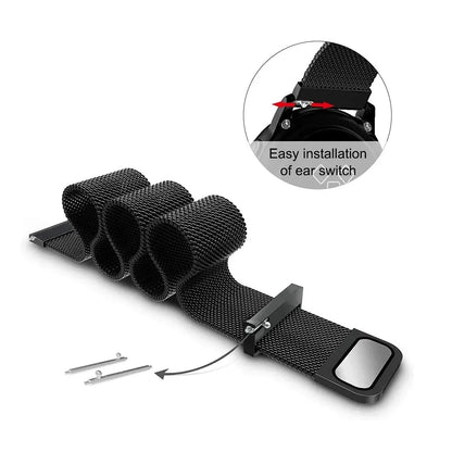 Pulseira Milanesa para Relógio Amazfit | Fecho Magnético Seguro | Estilo Premium