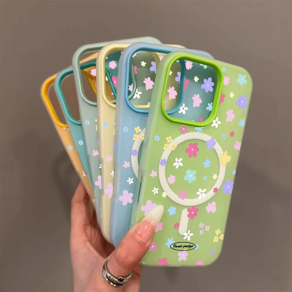 Candy Color 2-In-1 Garden Summer Dopamine Phone Case, Military Grade anti Drop, Supports Magsafe Phone Case, Suitable for Iphone 17 Air 16 Pro Max 15 14 plus 13 12 11 Samsung Galaxy S26 Ultra S25 Ultra S24 S23 S22 Phone Case. A200